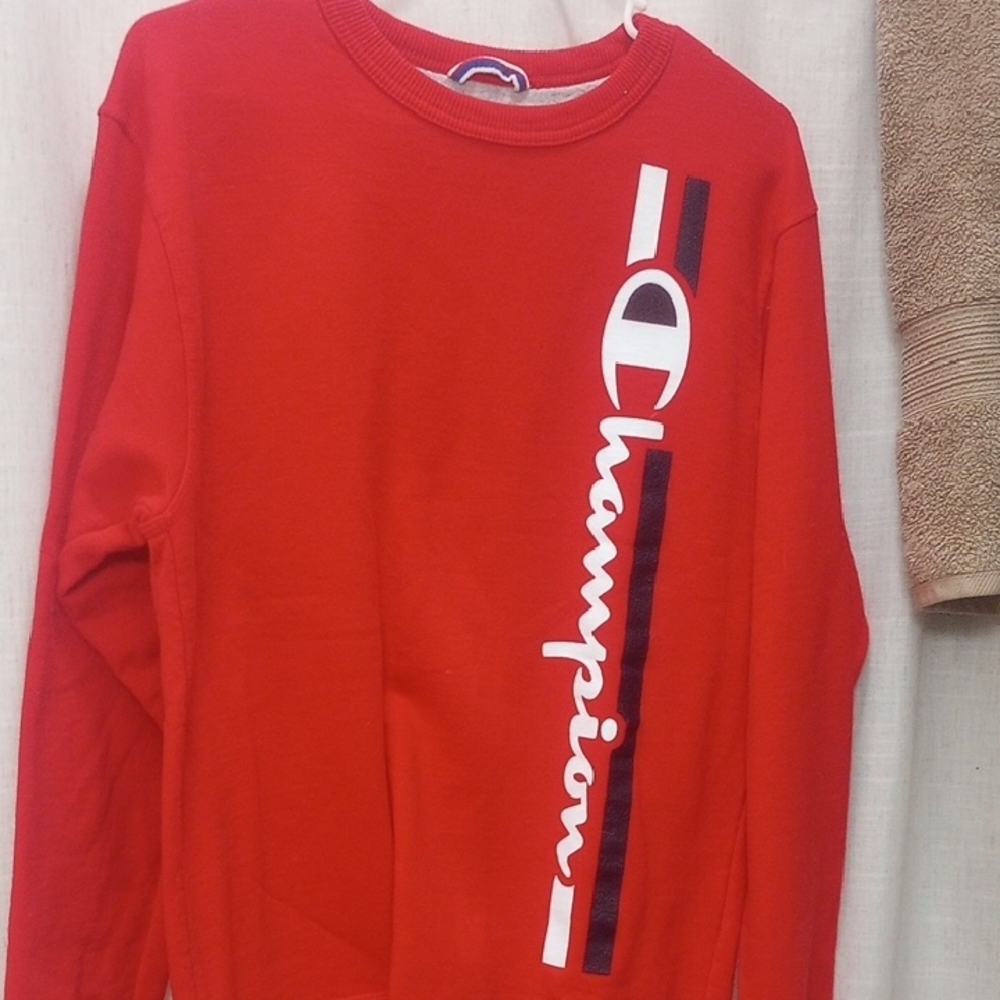 Champion Red Sweatshirt Small Mens